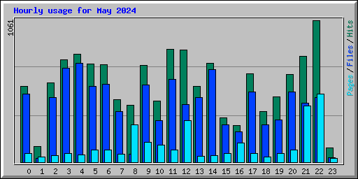 Hourly usage for May 2024